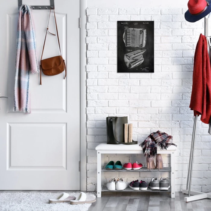 Poster metal Accordion Instrument Slate gift