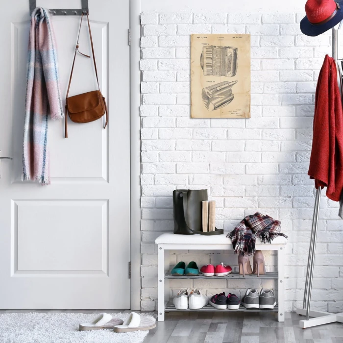 Poster metal Accordion Instrument Retro gift