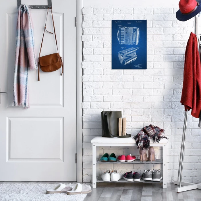 Poster metal Accordion Instrument Tech gift