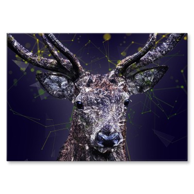 Poster metal deer graph gift