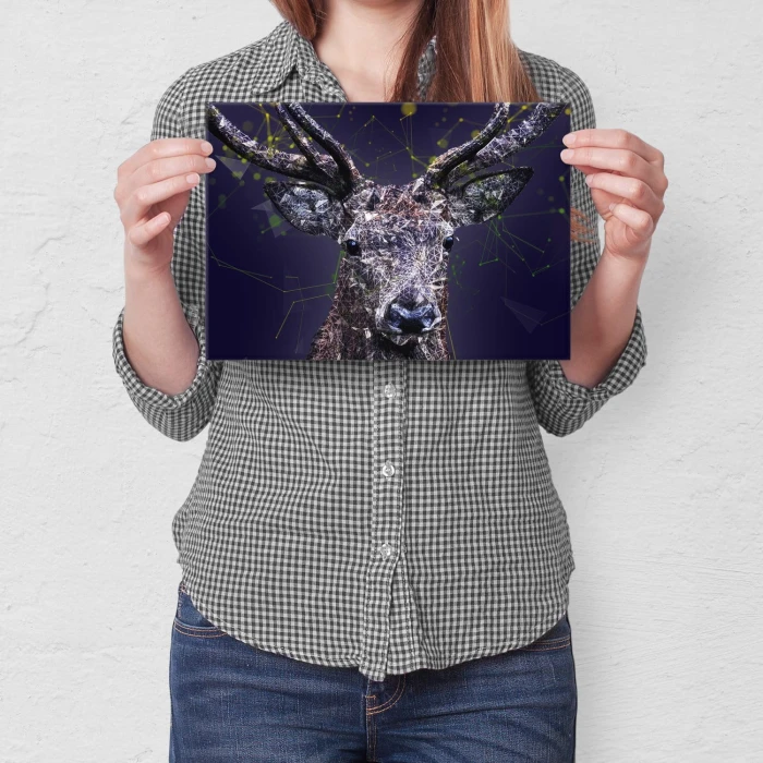 Poster metal deer graph gift
