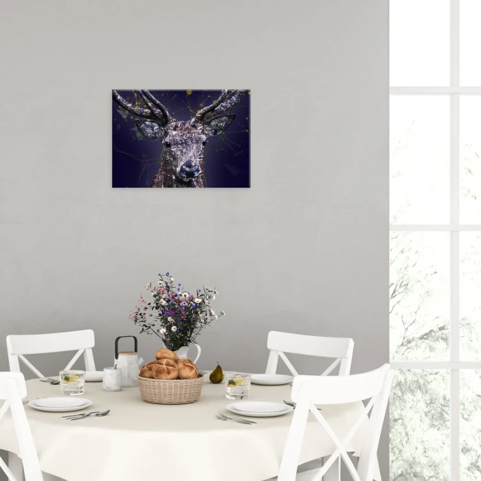 Plakat metalowy deer graph Prezent