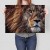 Plakat metalowy big lion Prezent