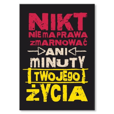 Poster metal Ani minuty gift