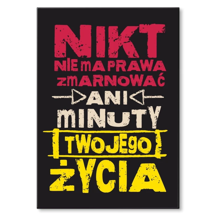 Plakat metalowy Ani minuty Prezent