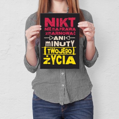 Poster metal Ani minuty gift