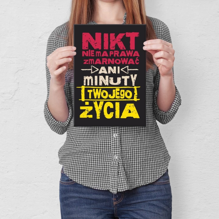 Poster metal Ani minuty gift