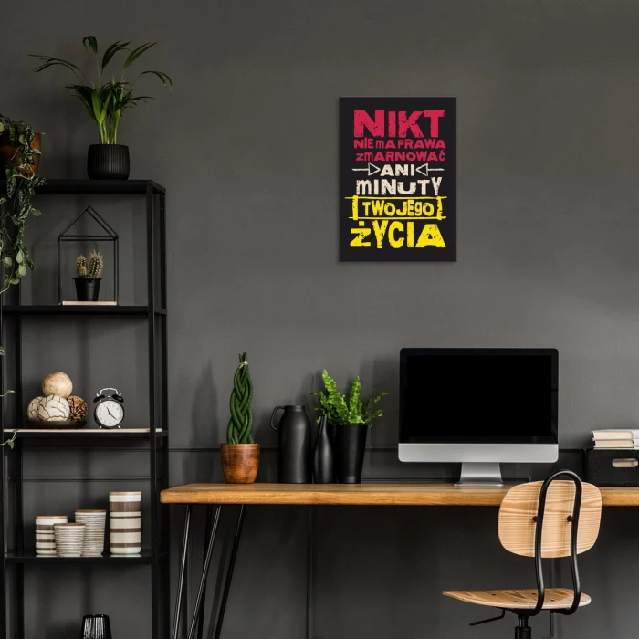 Plakat metalowy Ani minuty Prezent