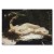Poster metal Woman and Parrot Courbet gift