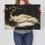 Poster metal Woman and Parrot Courbet gift
