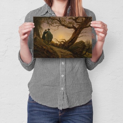 Plakat metalowy Moon Caspar Friedrich Prezent
