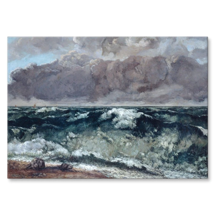 Poster metal The Wave Gustave Courbet gift