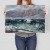 Plakat metalowy The Wave Gustave Courbet Prezent
