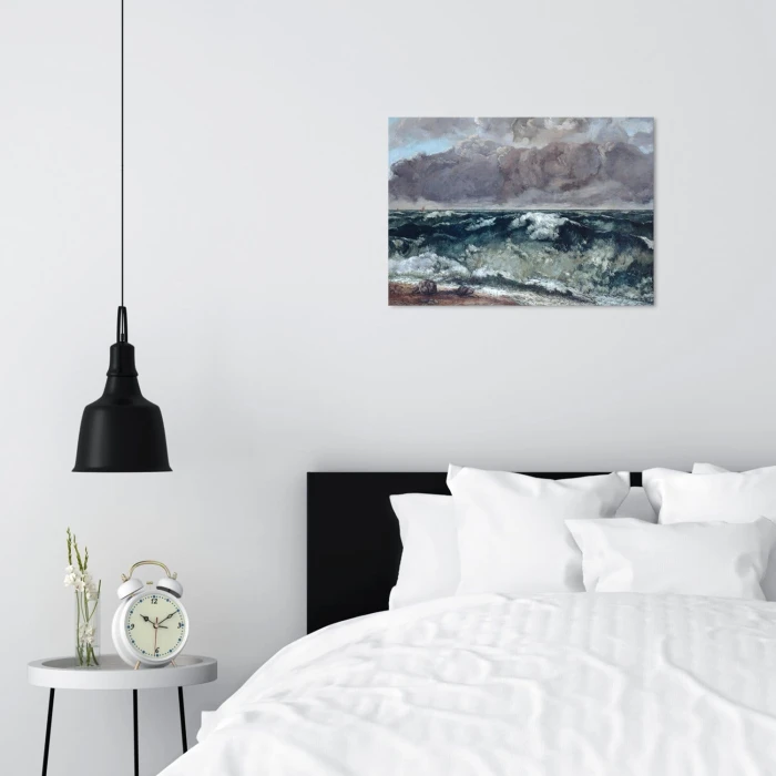 Plakat metalowy The Wave Gustave Courbet Prezent