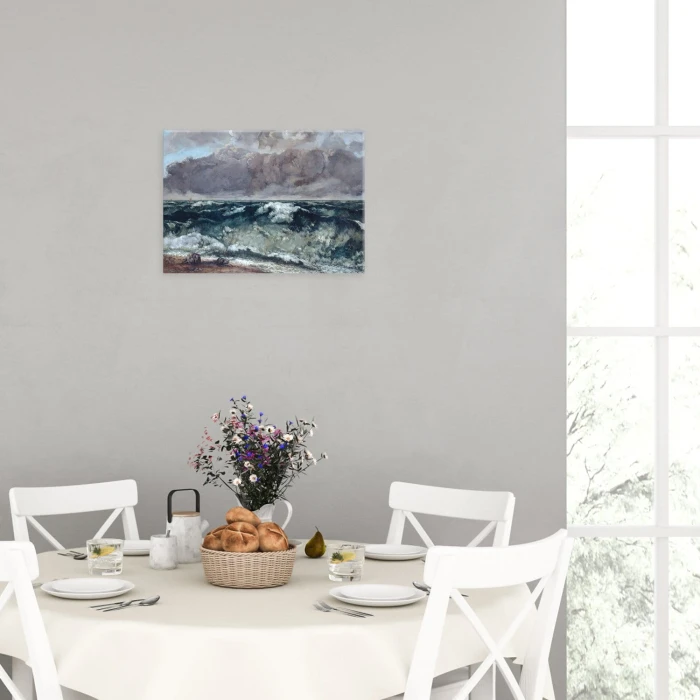 Plakat metalowy The Wave Gustave Courbet Prezent