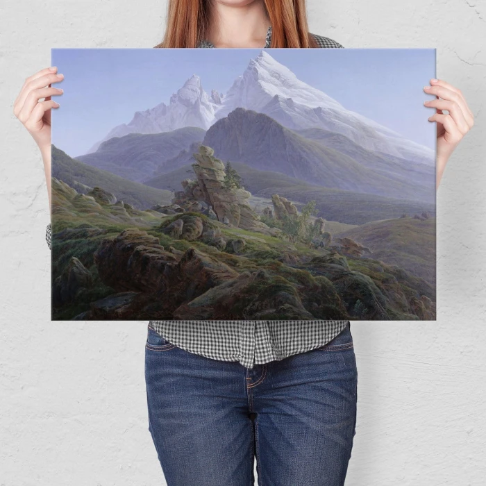 Plakat metalowy The Watzmann Friedrich Prezent