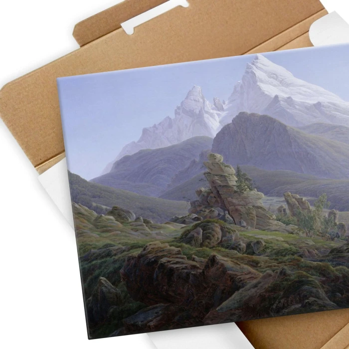 Plakat metalowy The Watzmann Friedrich Prezent