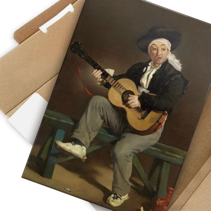 Plakat metalowy Spanish singer Manet Prezent