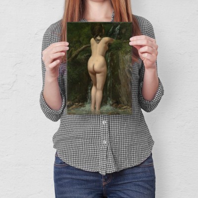 Plakat metalowy Source Gustave Courbet Prezent