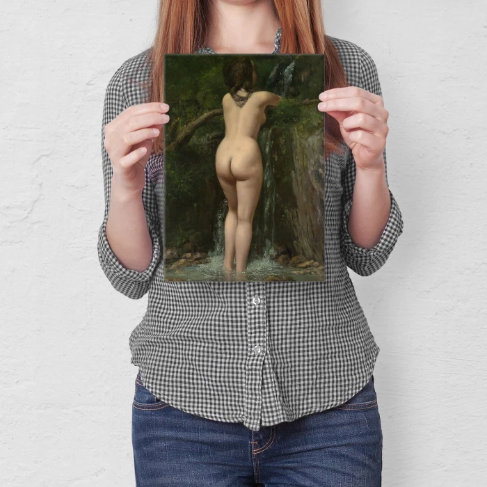 Poster metal Source Gustave Courbet gift
