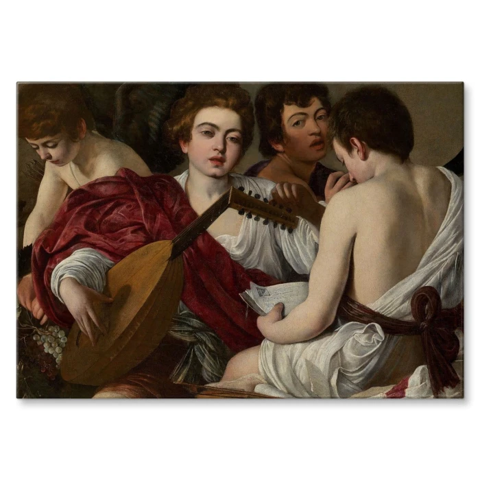 Plakat metalowy The Musicians Caravaggio Prezent