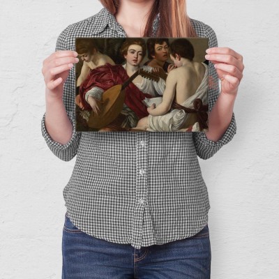 Plakat metalowy The Musicians Caravaggio Prezent