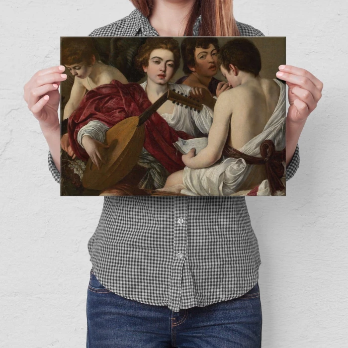 Poster metal The Musicians Caravaggio gift