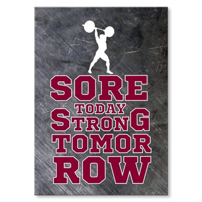 Plakat metalowy Sore today Prezent