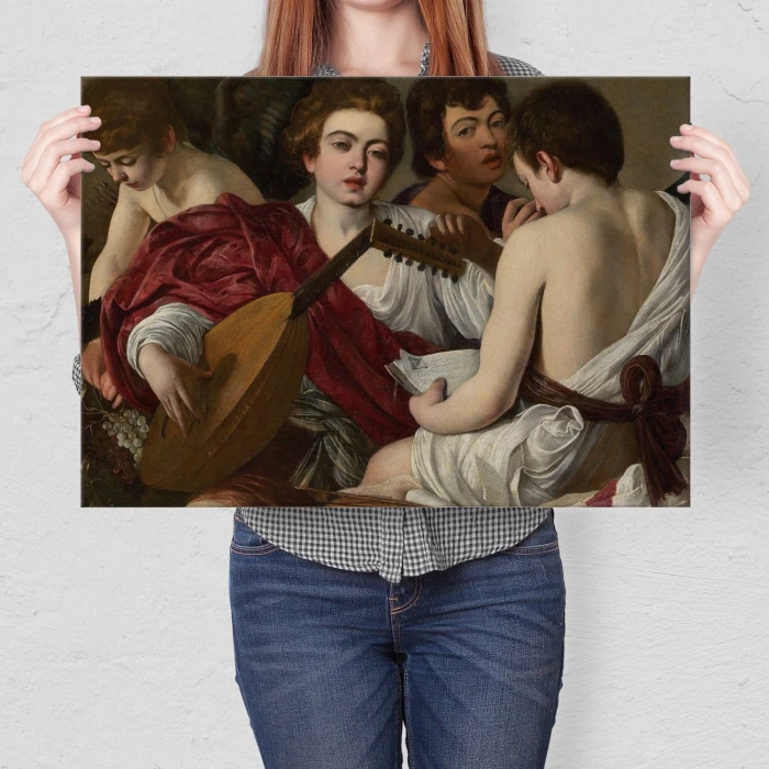 Plakat metalowy The Musicians Caravaggio Prezent