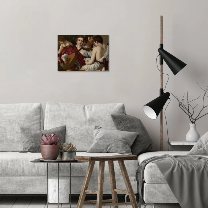 Plakat metalowy The Musicians Caravaggio Prezent