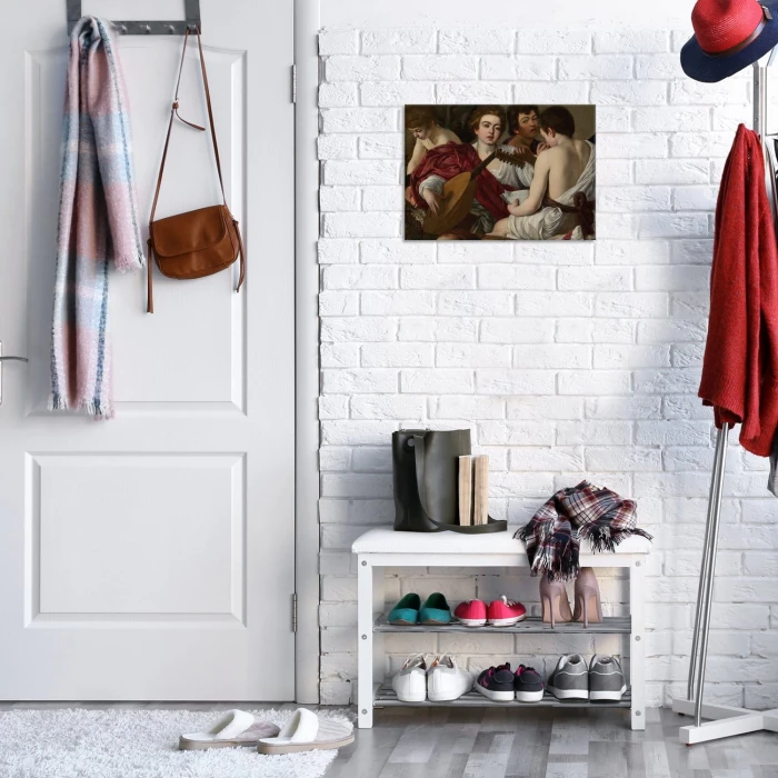 Plakat metalowy The Musicians Caravaggio Prezent