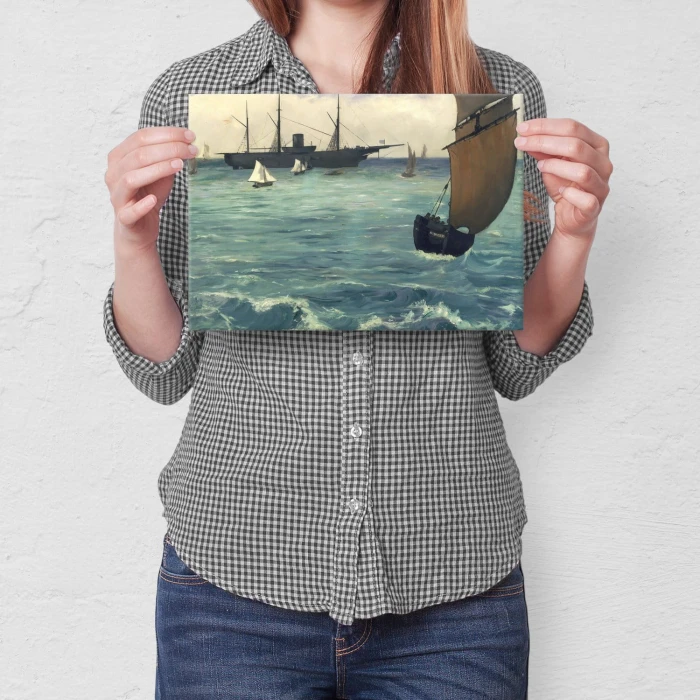 Poster metal Kearsarge Edouard Manet gift
