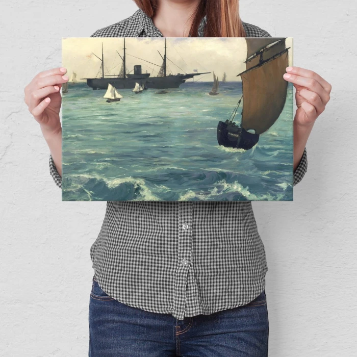 Poster metal Kearsarge Edouard Manet gift