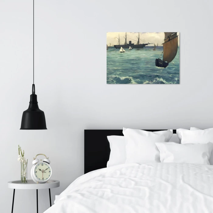 Plakat metalowy Kearsarge Edouard Manet Prezent