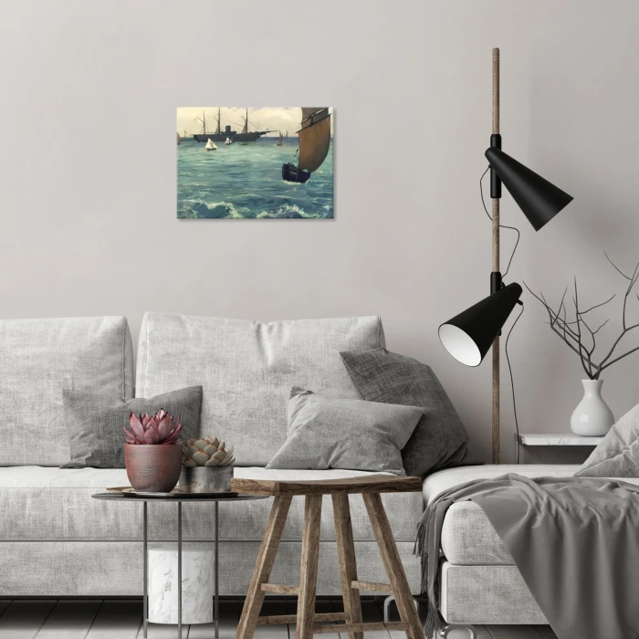 Plakat metalowy Kearsarge Edouard Manet Prezent