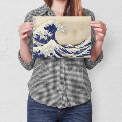Plakat metalowy Great Wave Hokusai Prezent