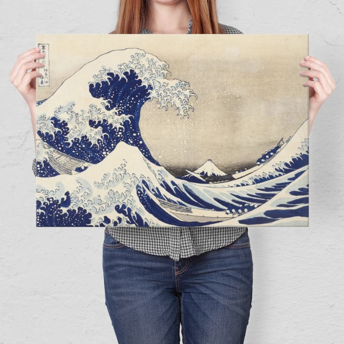 Poster metal Great Wave Hokusai gift