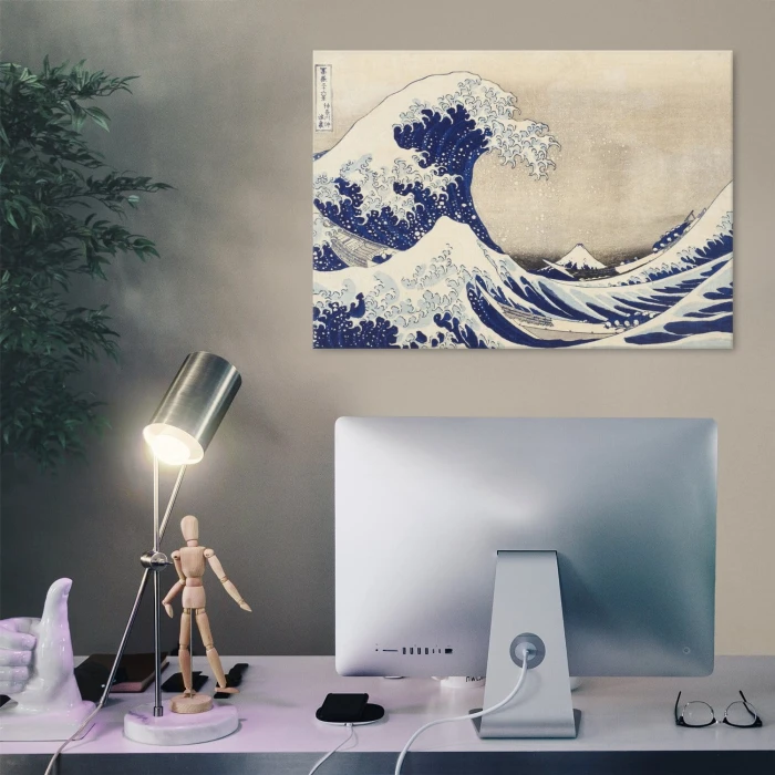 Poster metal Great Wave Hokusai gift