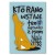 Poster metal kto rano wstaje pies gift