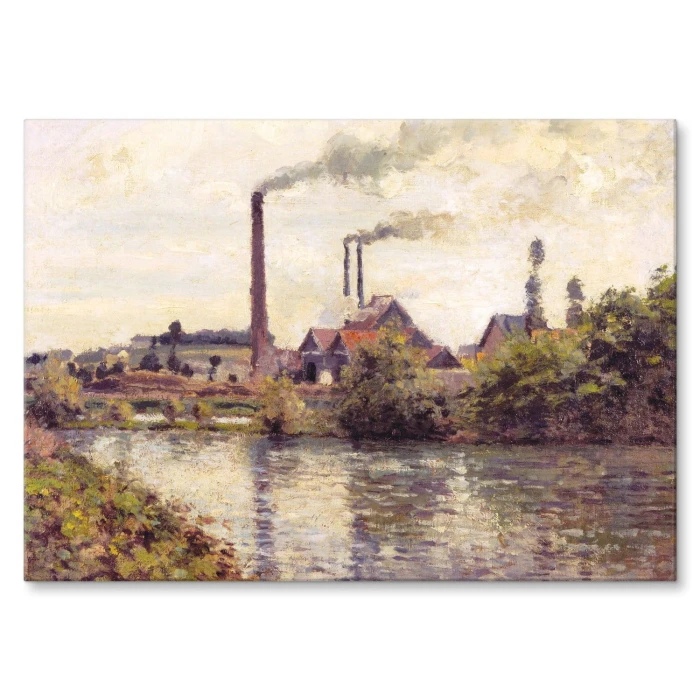 Plakat metalowy Factory Camille Pissarro Prezent