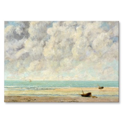 Plakat metalowy Calm sea Gustave Courbet Prezent