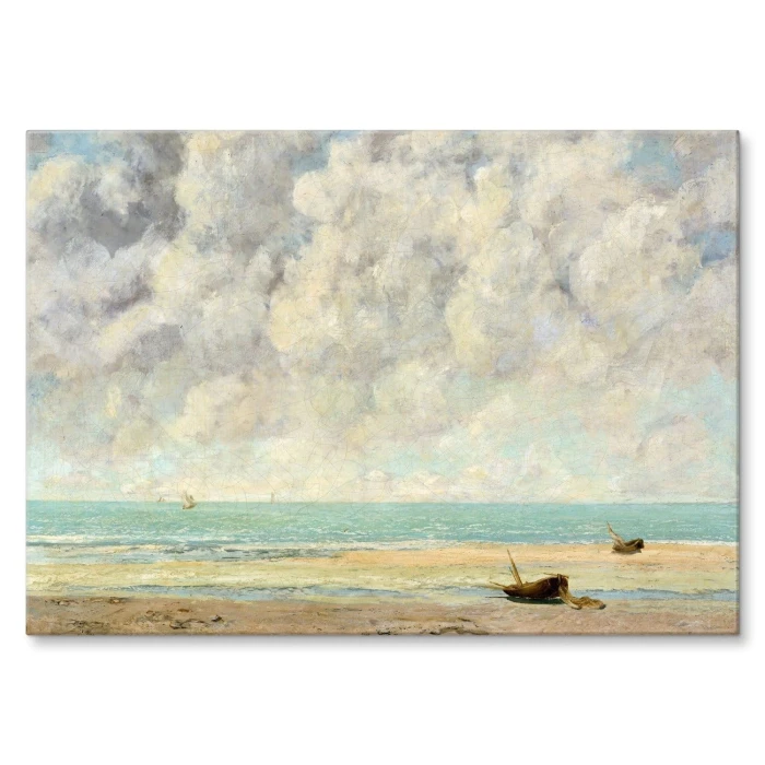 Plakat metalowy Calm sea Gustave Courbet Prezent