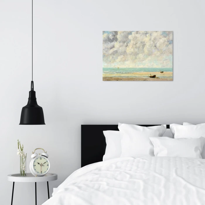 Plakat metalowy Calm sea Gustave Courbet Prezent