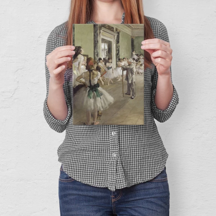 Plakat metalowy Ballet class Edgar Degas Prezent
