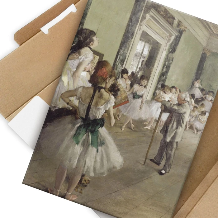 Plakat metalowy Ballet class Edgar Degas Prezent