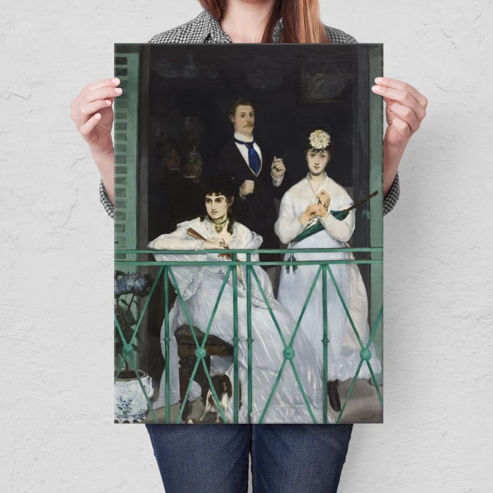 Poster metal Balcony Edouard Manet gift