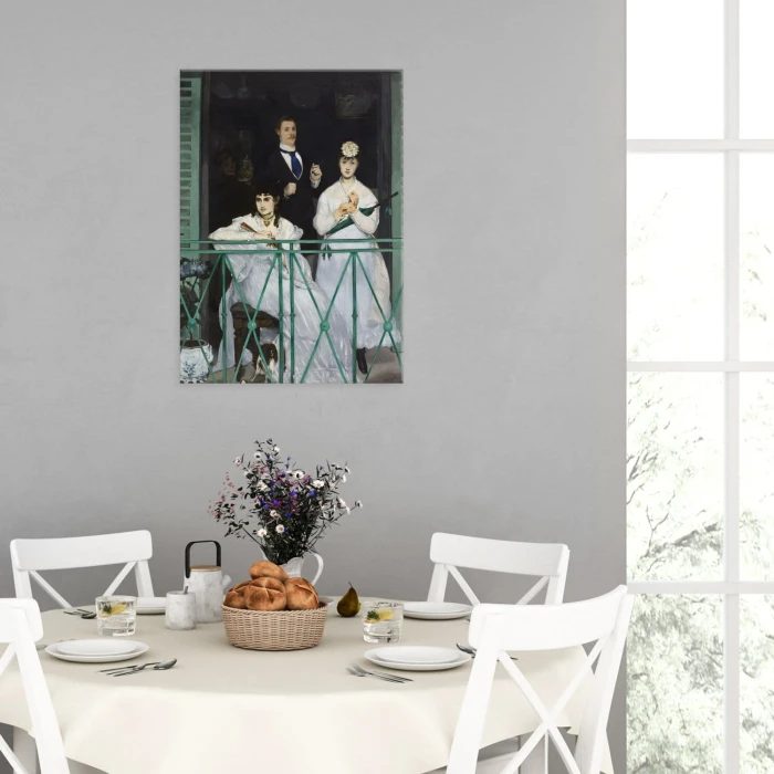 Poster metal Balcony Edouard Manet gift