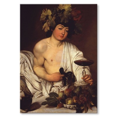Plakat metalowy Bacchus Caravaggio Prezent