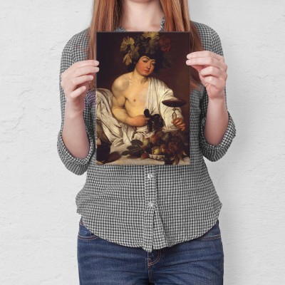 Plakat metalowy Bacchus Caravaggio Prezent