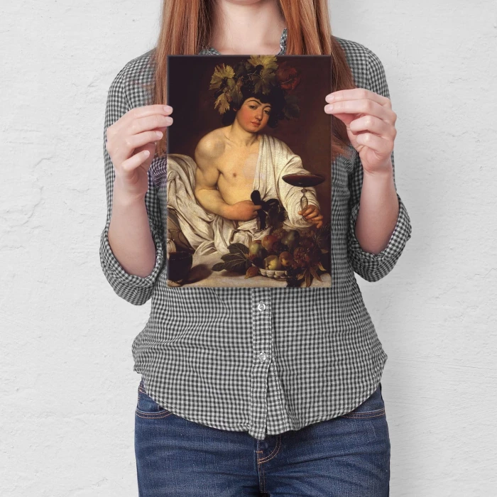 Poster metal Bacchus Caravaggio gift